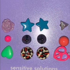 Claire's Jewelry - Claire’s Set of 9 Sensitive Solutions Earrings Claire's Jewelry - Claire’s Set of 9 Sensitive Solutions Earrings